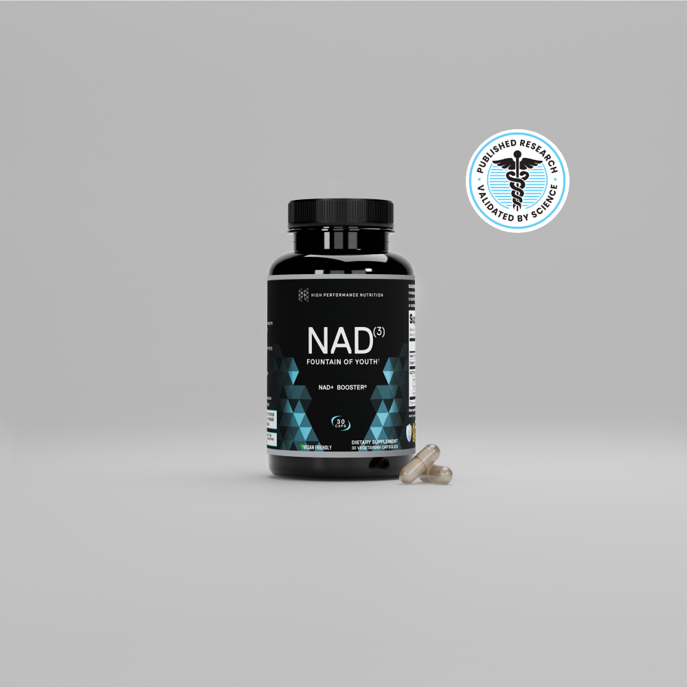 NAD3® 30 • Un suplemento dietético totalmente natural NAD+ Booster® (suministro para 15 días)