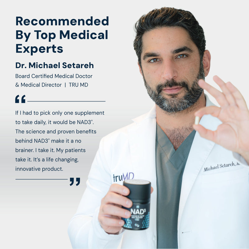 NAD3® 60 • An All Natural NAD+ Booster® Dietary Supplement (1 Month Supply)