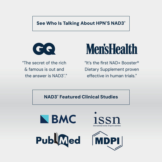 NAD3® 60 • An All Natural NAD+ Booster® Dietary Supplement (1 Month Supply)