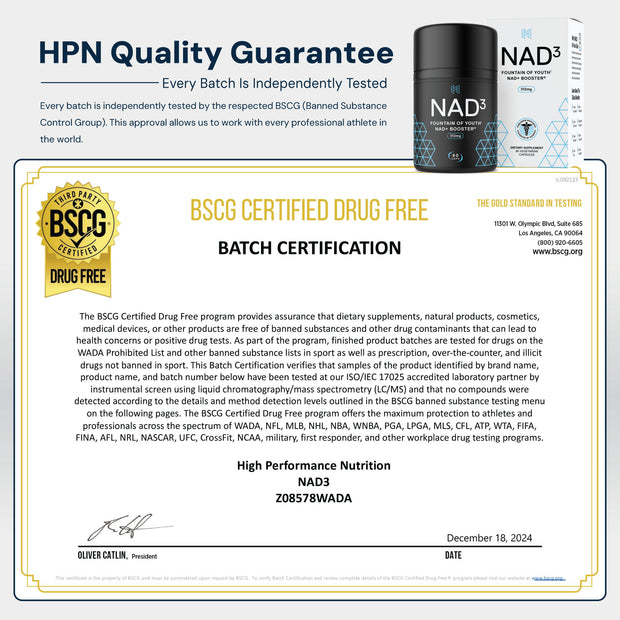 NAD3® 60 • An All Natural NAD+ Booster® Dietary Supplement (1 Month Supply)