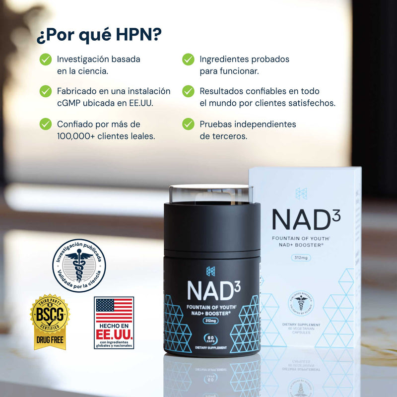 NAD3® 60 • An All Natural NAD+ Booster® Dietary Supplement (1 Month Supply)