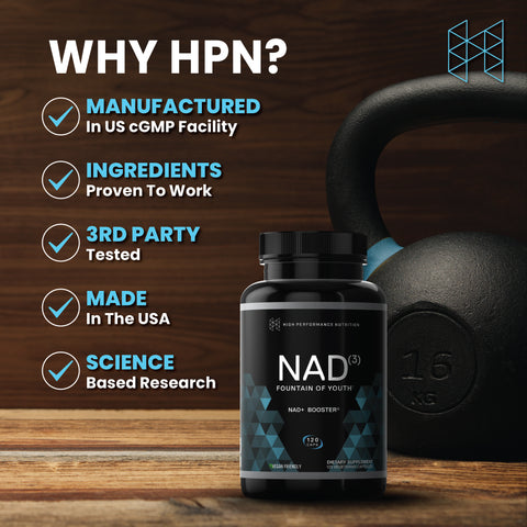 NAD3® 120 • An All Natural NAD+ Booster™ (2 Month Supply)