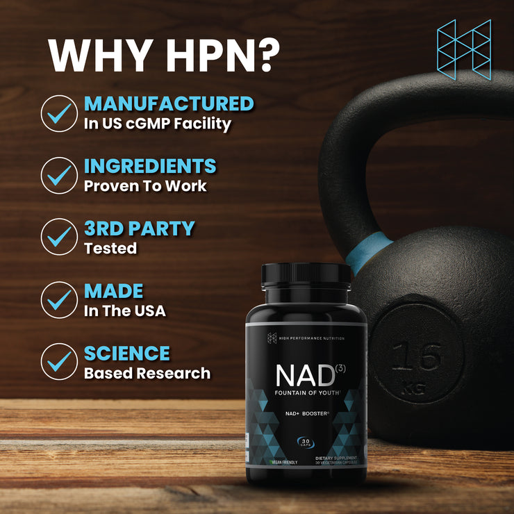 NAD3® 30 • An All Natural NAD+ Booster™ (15 Day Supply)