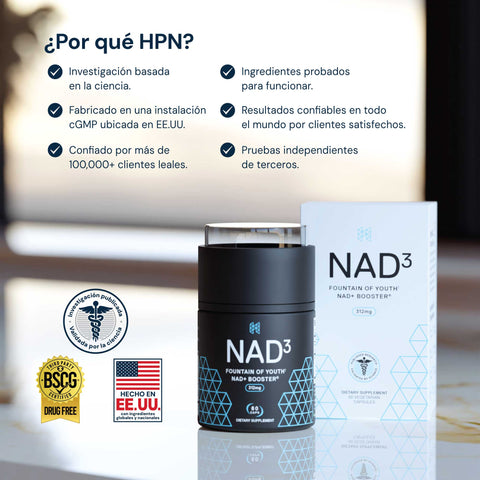 NAD3® 60 • An All Natural NAD+ Booster™ (1 Month Supply)