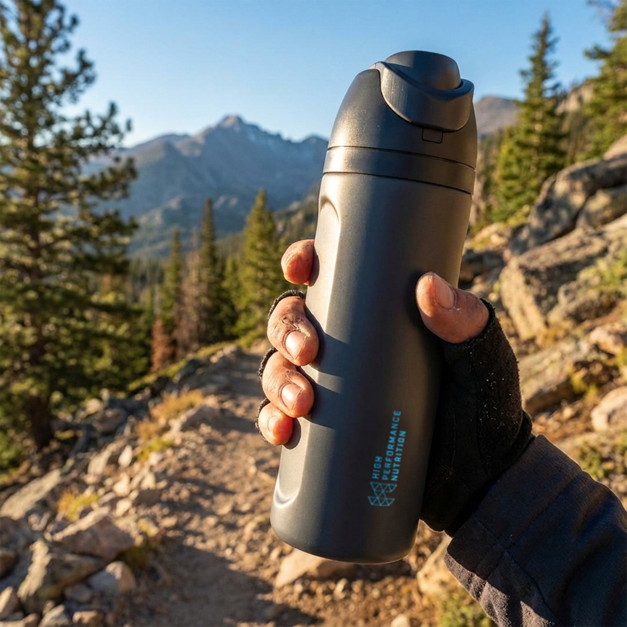 Botella de acero inoxidable HPN | Negra