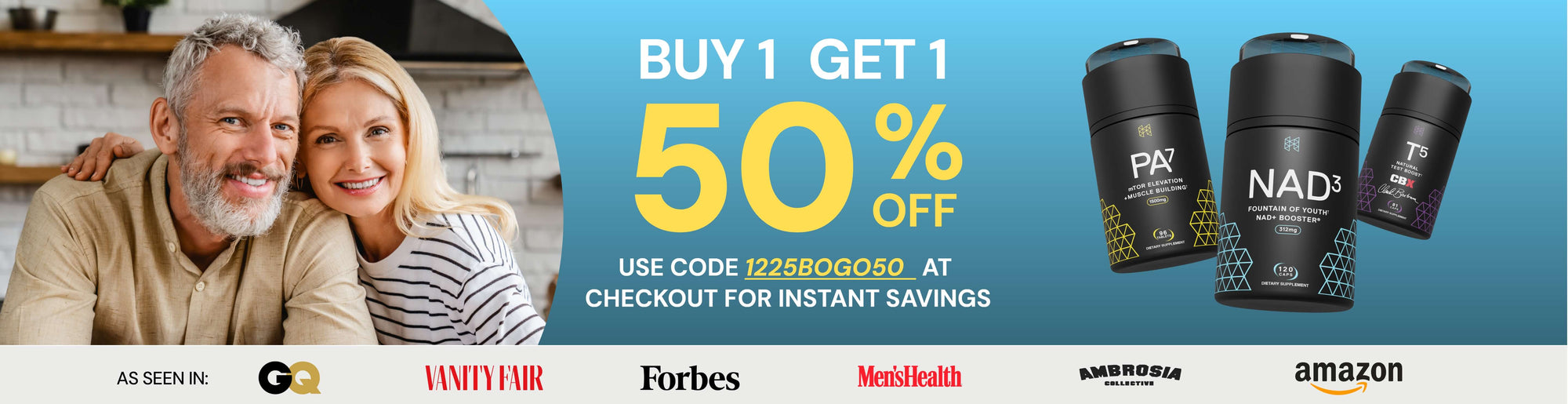 Buy One Get One For 50% Off!