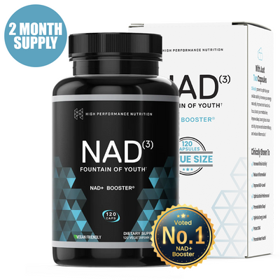 NAD3® 120 • An All Natural NAD+ Booster™ (2 Month Supply)