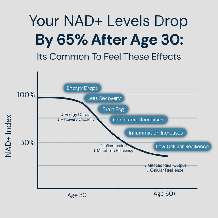 NAD3® 30 • An All Natural NAD+ Booster® Dietary Supplement (15 Day Supply)