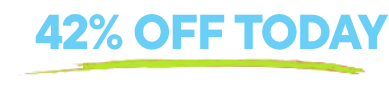 42% OFF TODAY