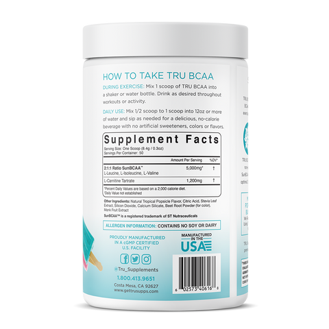 TRU BCAA - 50 Servings